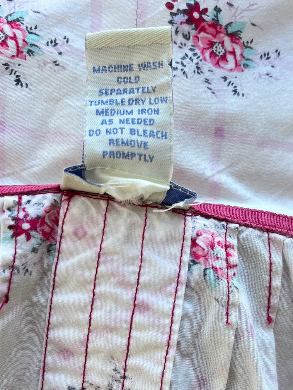 Odille Anthropologie White Short Sleeve Floral Cotton Whimsy Women’s Top Size 10 - Picture 8 of 8